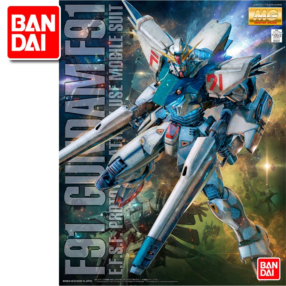 Japaness оригинальный Gundam MG 1/100 модель F91 мобильный костюм детские игрушки с