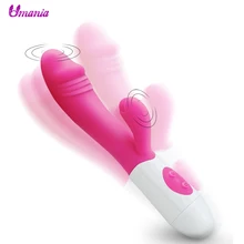 G Spot Dildo Rabbit Vibrator for Women Dual Vibration Silicone Waterproof Female Vagina Clitoris Massager Sex Toys For Women