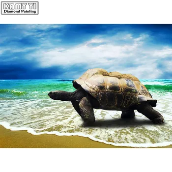 

5D DIY Diamond embroidery Cross stitch Big turtle Full Square/Round Diamond mosaic Diamond painting decoration HYY