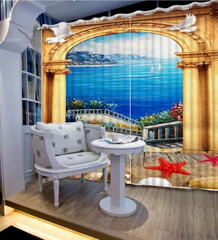 High quality custom 3d curtain fabric 3D Curtain Luxury Blackout Window Curtain Living Room High quality custom 3d curtain fabric 3D Curtain Luxury Blackout Window Curtain Living Room