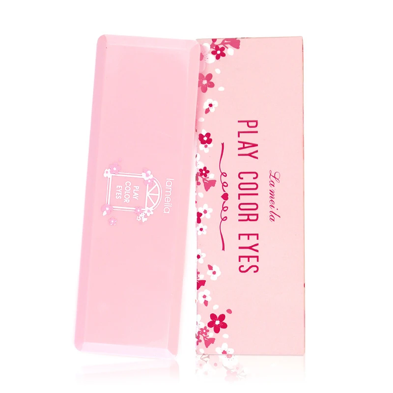 Брендовая персиковая матовая палитра теней для век, красная водостойкая розовая цветущая вишня, блестящая палитра теней для век, корейская косметика Oogschaduw D43