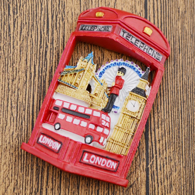 Путешествия Лондон холодильник магнитный Сувенир 3D Красная резина холодильник магнитная наклейка кухонные украшения для дома