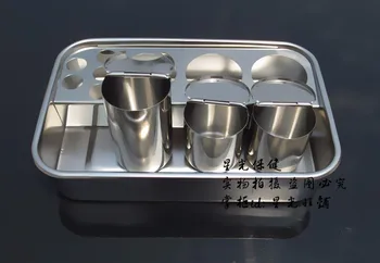 

Stainless steel instrument tray medical tray anti-iodine disinfection dish