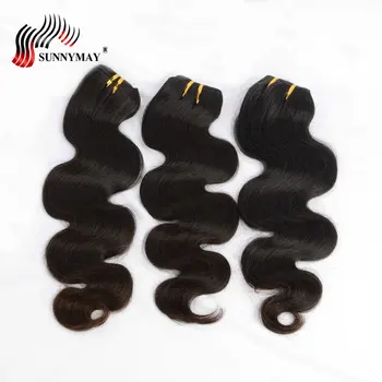 

Sunnymay Brazilian Virgin Body Wave Weft Human Hair 3 Bundle Deals Hair Weave Bundles