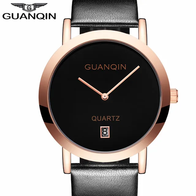 New Watches Lovers GUANQIN Brand Quartz Watch Women Round Leather Fashion Casual New Watches Lovers GUANQIN Brand Quartz Watch Women Round Leather Fashion Casual