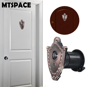

MTSPACE Adjustable Door Viewer Home Security Wide Angle Door Viewer Door Peep Sight Hole Adjustable Length Range Doorbell ABS