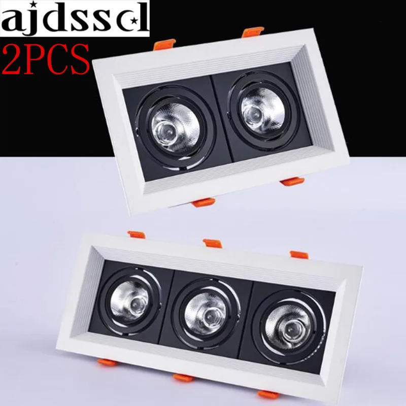 

2PCS square 20W 30w AC110/220V LED dimmable Ceiling Downlight Recessed LED Wall lamp Spot light LED For Home Lighting 110V 220
