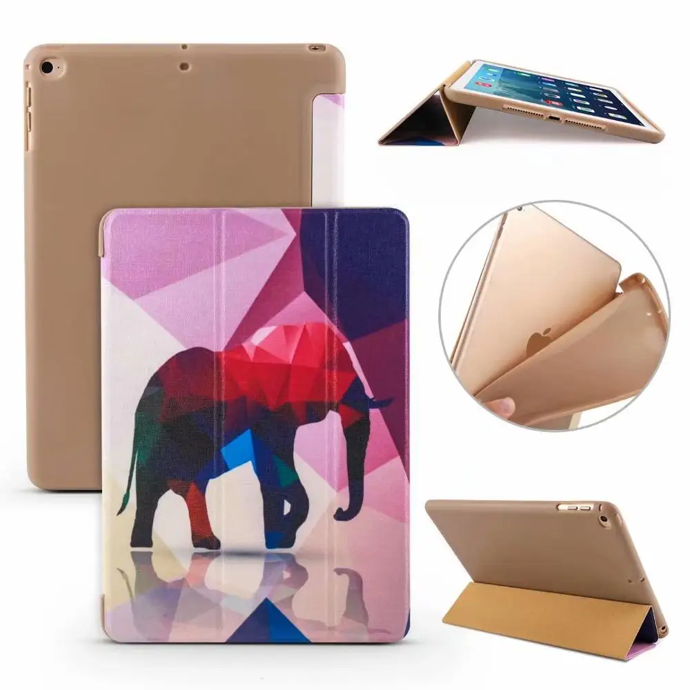 Красный Чехол для Ipad 5/6 Air/Air 2 таблетки силиконовый чехол для IPad 9,7 дюймов / a1822 A1823 A1893 Стенд Shell кожи+ ручка - Цвет: Красный