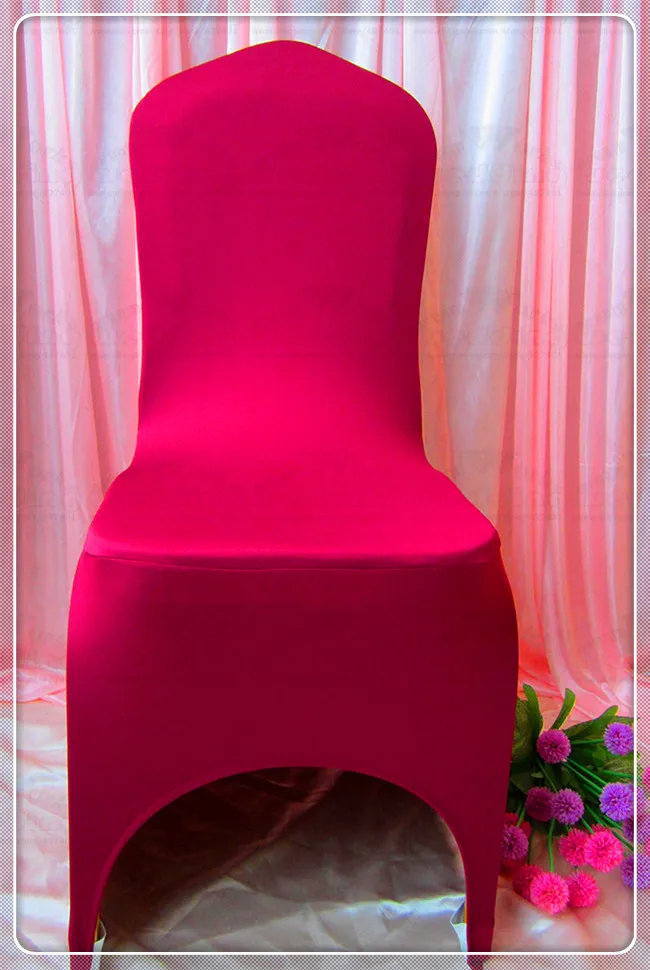 100 шт лайкра чехлы на стул/чехлы на стул из спандекса/свадебные чехлы на стулья для украшения свадьбы и вечерние - Цвет: Burgundy