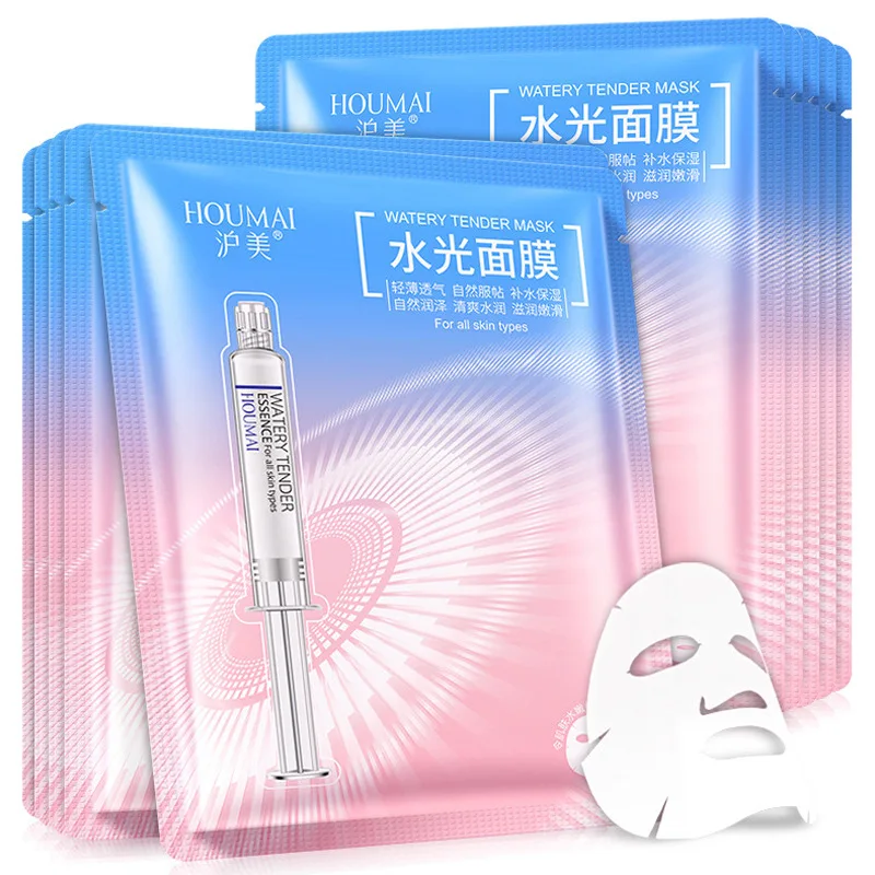 

Hyaluronic Acid Facial Mask Unisex Whole Face Moisturize Control Oil Shrink Pores and Brighten 1PC Sheet Mask for All Skin Types