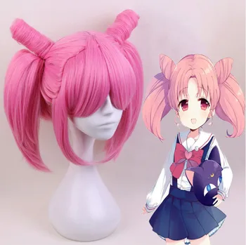

Sailor Moon Cosplay Wigs Chibiusa Cosplay Hair Heat Resistant Synthetic Halloween Carnival Party Cosplay Wigs+wig cap