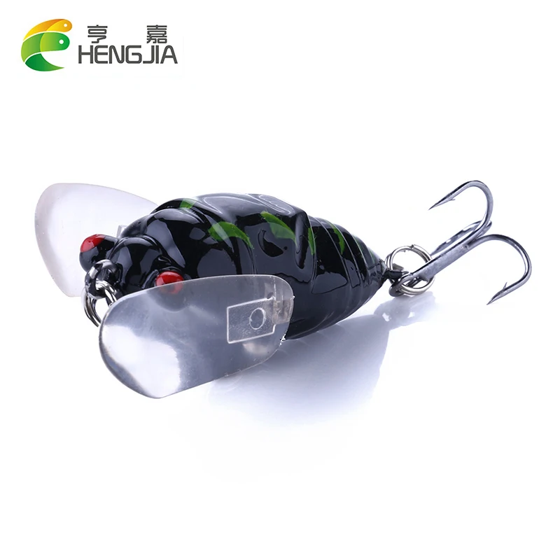 

HENGJIA 1PCS Cicada Lure Crankbait 6.4G 5cm Floating Perch Fishing Lure Fishing Tackle Hard Wobblers Fishing Accessorie