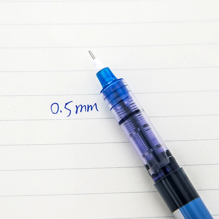 0.5mm blue 0,38 мм, 0,5 мм, прямая жидкая гелевая ручка, свободные цвета, для студентов, высококачественные цветные маркеры, офисные канцелярские принадлежности, 1 шт - Цвет: 0.5mm blue