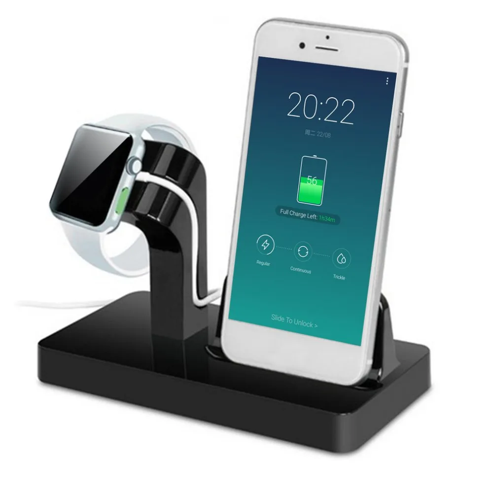 

Portable 2 in 1 Charging Dock For Apple Charger Holder for Apple Watch For iPhone 7/6/5 Phone Watch Bracket For Apple Series