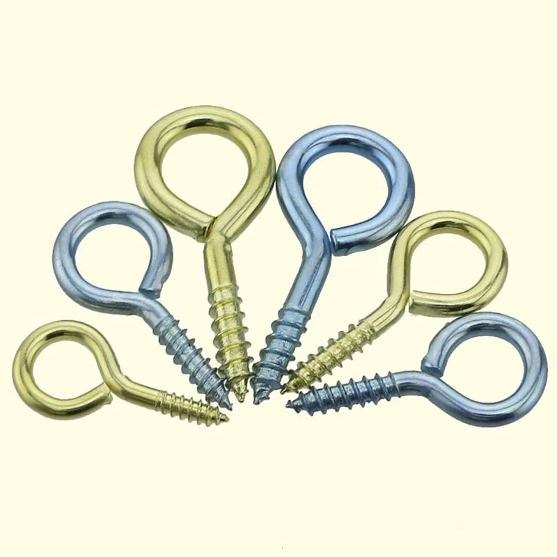 0#-14# Threaded Iron Hook / Light Hook Self-tapping Hook / Sheep Eye Socket Hook / Rings / Sheep Eye Screws 0#-14# Threaded Iron Hook / Light Hook Self-tapping Hook / Sheep Eye Socket Hook / Rings / Sheep Eye Screws