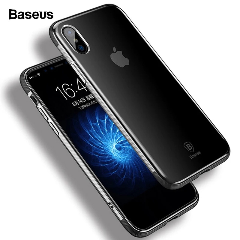 Baseus Transparent Phone Case For iPhone X 10 Coque Soft TPU Silicone Protective Shell Back Cover For iPhone X Cases Fundas Capa