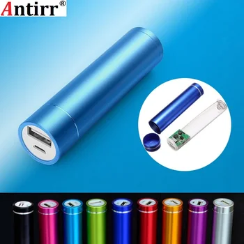 

Metal Power Bank DIY Kit Storage Case Box Free welding Suit 1X 18650 Battery 5V 1A USB External Charger For xiaomi samsung phone