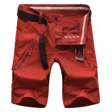 Мужские шорты размера плюс 48 50 летние свободные шорты Карго 4 цвета прямые свободные Модные мужские короткие брюки