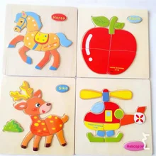 

Cartoon Wooden Stereoscopic Puzzle,Torvi Cube T,Animal Fruit Transportation 3 Styles, Children's Intelligence Toy Gift