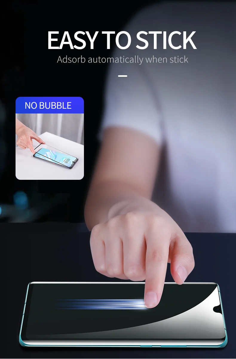 Изогнутое стекло для huawei P30 Pro, закаленное стекло, пленка для huawei P20 Pro, Защитная пленка для экрана P30, Защитная пленка для экрана P20