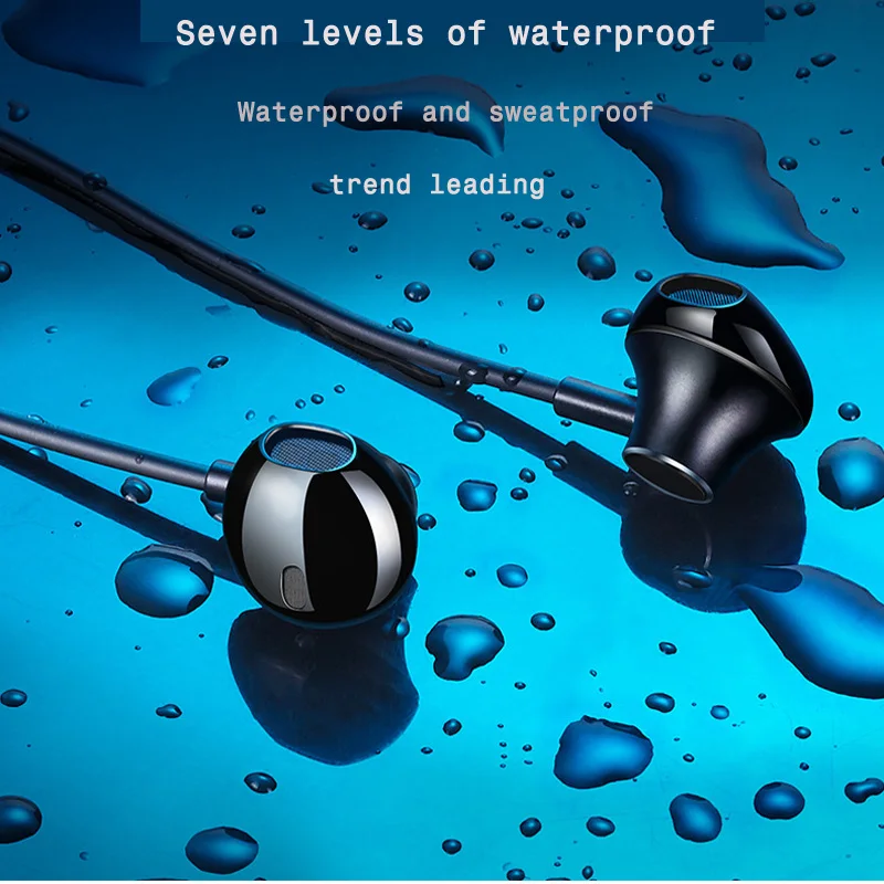

wireless Bluetooth Earphone Headphone BT 5.0 Waterproof Sport Headsets Bass Stereo earpieces with Mic for iPhone Android xiaomi