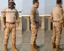 Emerson Wearable Military Combat Tactical Training Uniform Shirt Pants Elbow Knee Pad Suit Outdoor Hunting Shooting Clothing Set
