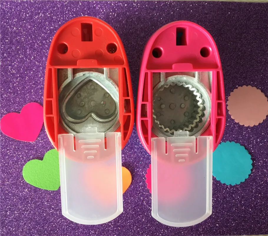 1.5 inch Loving Heart and Wave Circle Shape hole punch set Puncher Crafts  Scrapbooking DIY Paper/Foam Cutter Punches Free ship - AliExpress