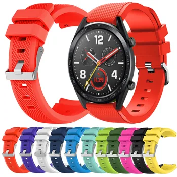 

22mm Bracelet Silicone Rubber Strap Replacement Silicone Watch Band Wrist Strap For Huawei Watch GT Smart Watch #H10