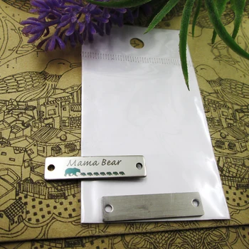 

20pcs--"Mama bear seven babybears"stainless steel charms more style for choosing DIY Charms 30x7mm