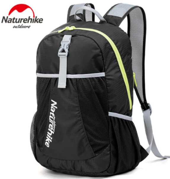 NatureHike 22L сверхлегкий спортивный рюкзак, рюкзак для путешествий, рюкзаки для отдыха на открытом воздухе, школьные рюкзаки, сумки, NH15A119-B - Цвет: Черный цвет