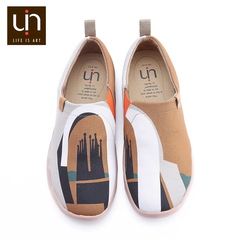 

UIN Dreamer Design Casual Man Loafers Trendy Easy Slip-on Sneakers Travel Breathable Flat Shoes