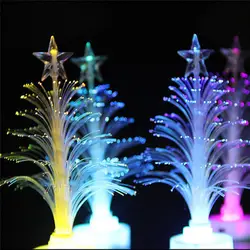 Новейший 5 шт цветной светодиодный светящийся в форме рождественской ёлки для рабочего стола украшение интерьера подарок для детей
