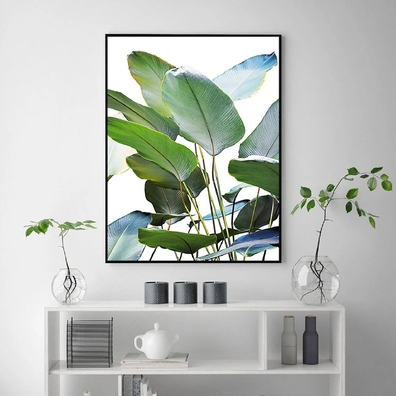 Banana Leaves Print Living Room Decor