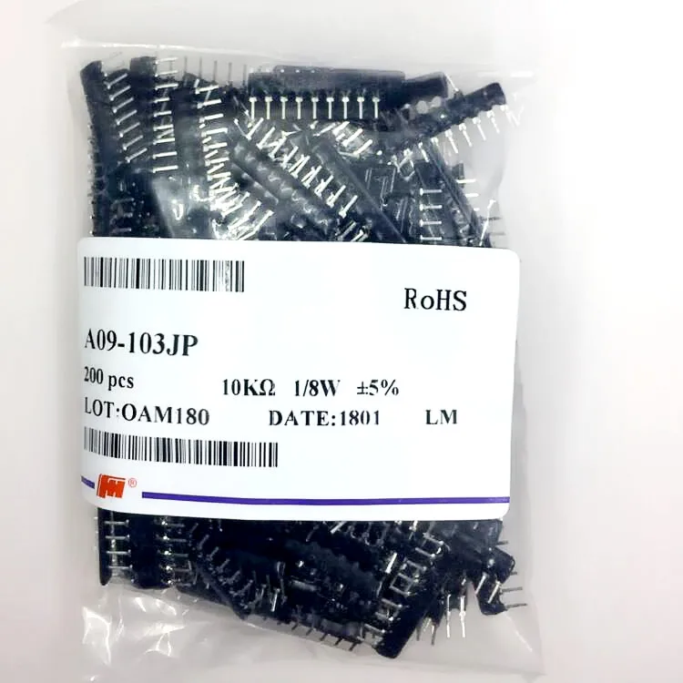 50PCS 9Pin Resistor Network Array A09-473J 9A473J A09-473 47K OHM 2.54MM Pin SIP-9 50PCS 9Pin Resistor Network Array A09-473J 9A473J A09-473 47K OHM 2.54MM Pin SIP-9