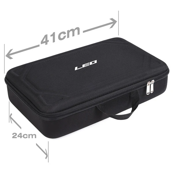 LEO Square EVA hard shell package 41CM sponge fish wheel accessories tool box fishing bag peche fishing the carp