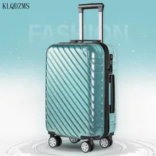 KLQDZMS 20/24 дюйма Для женщин кабины Чемодан на колесиках на застежке-молнии и рама прокатки Чемодан чемодан на колесиках, масштабных дорожных чемоданов