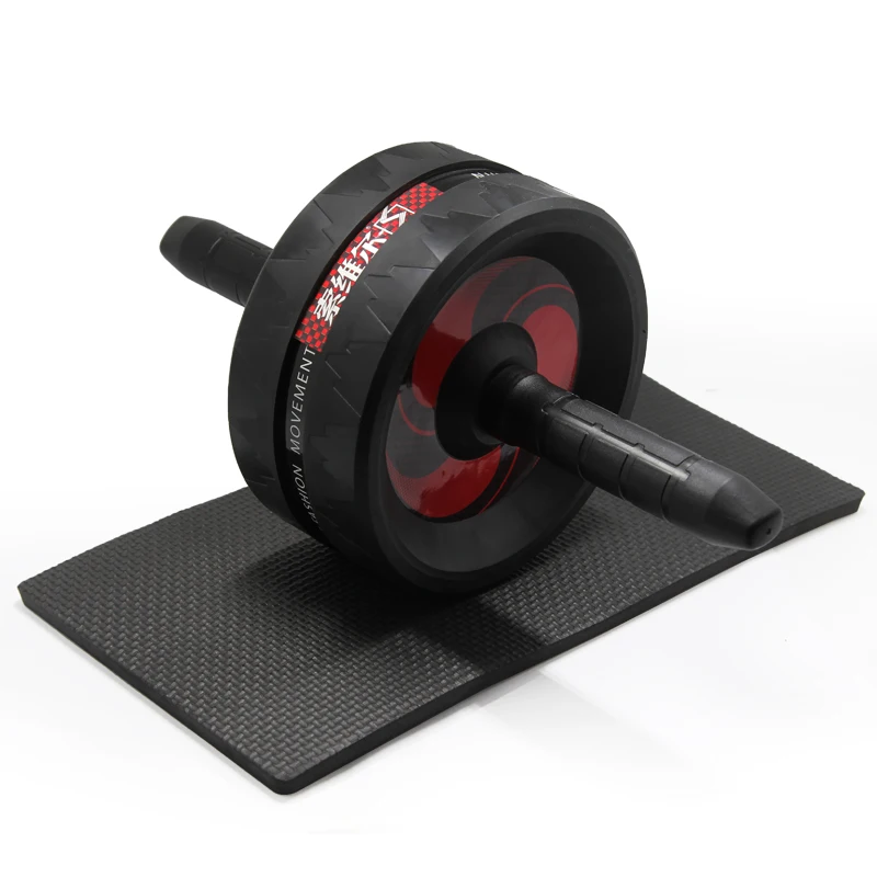 

Exercise Ab Rollers Exerciser Fitness Workout Gym Roller Great for Arms, Back, Belly Core Trainer Free Knee Pad