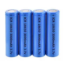 ICR18650 3.7V 3000mAh Li יון ליתיום נטענת סוללה 18650 עבור פנס פנס לפיד כוח כלים סוללה DIY Powerbank(China)