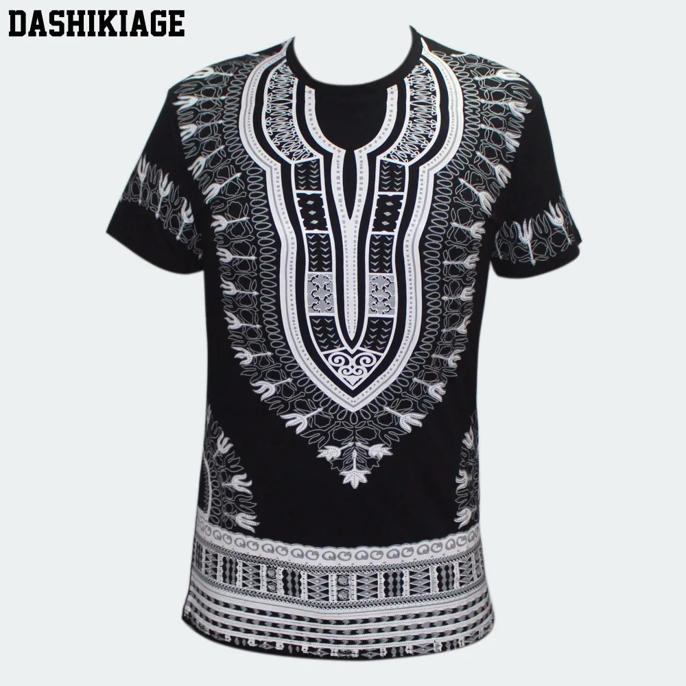 Dashikiage Унисекс Женская Мужская африканская футболка в африканском стиле Бохо хиппи кафтан праздничный этнический Цыганский Топ традиционная блуза