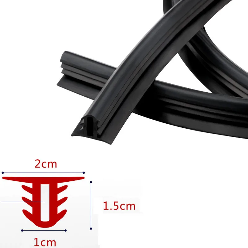 Youwinme U Type Rubber Sound Seal Strip Car Dashboard Insulation Auto