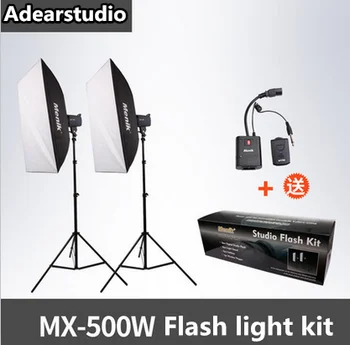 

Menik 500W Strobe Studio Photography Photo Flash Light Kit with Strobes + Light Stands + Triggers + Soft Box NO00DC