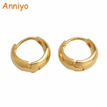 Anniyo маленькие серьги для девочки/ребенка, Модный золотой цвет ювелирные изделия ребенка подарки на день рождения#006116
