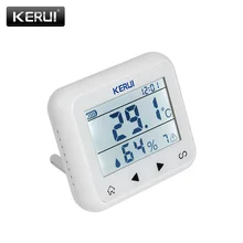 KERUI TD32 LED Display Wireless Temperature Adjustable Detector Alarm Sensor compatible with gsm home Security alarm system