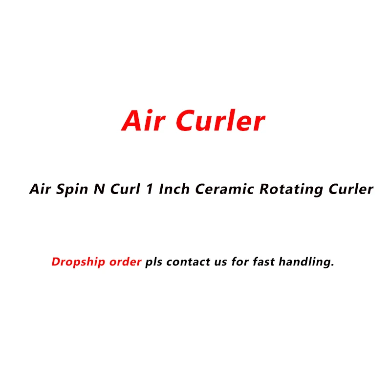 

Air Curler, Air Spin N Curl 1 Inch Ceramic Rotating Curler