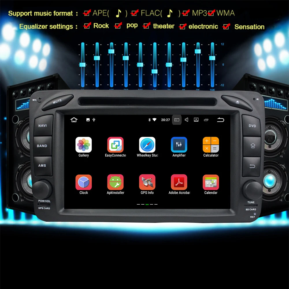 Top Double Din Car DVD Player for Mercedes-Benz ML CLK SLK W163 W203 W209 Bluetooth Autoradio GPS Navigation WIFI 3G 4G Car Stereo 21