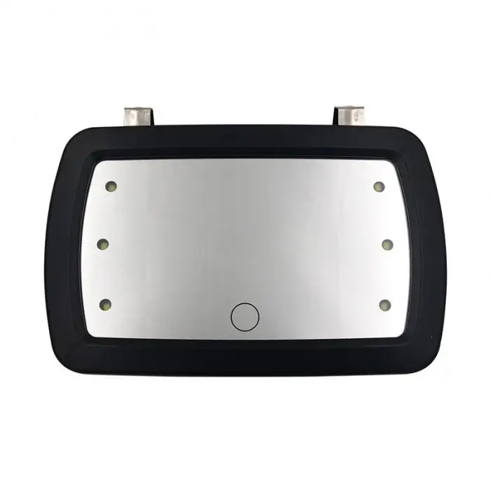 Car Sun Visor Mirror Sun Shading Vanity Mirror Auto Make Up Mirrors with 6 LED F-Best