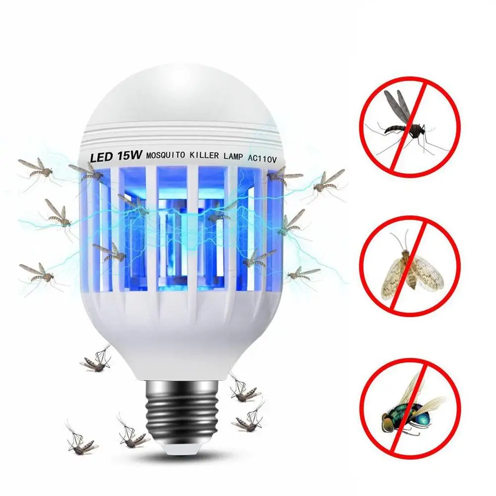 УФ-убийца от комаров отпугиватель комаров убийца комаров лампа Mute USB power Anti Mosquito Repellents Фотокатализ физический эффект вредители отвергать контроль насекомых - Цвет: Light Bulb