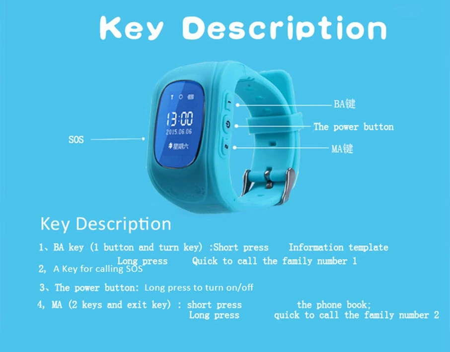 Icoque q50 GPS Smart Watch Kids Safe Baby SOS Phone Call Children Smartwatch Anti-Lost Monitor Wristwatch Smart Watch GPRS Sim (14)