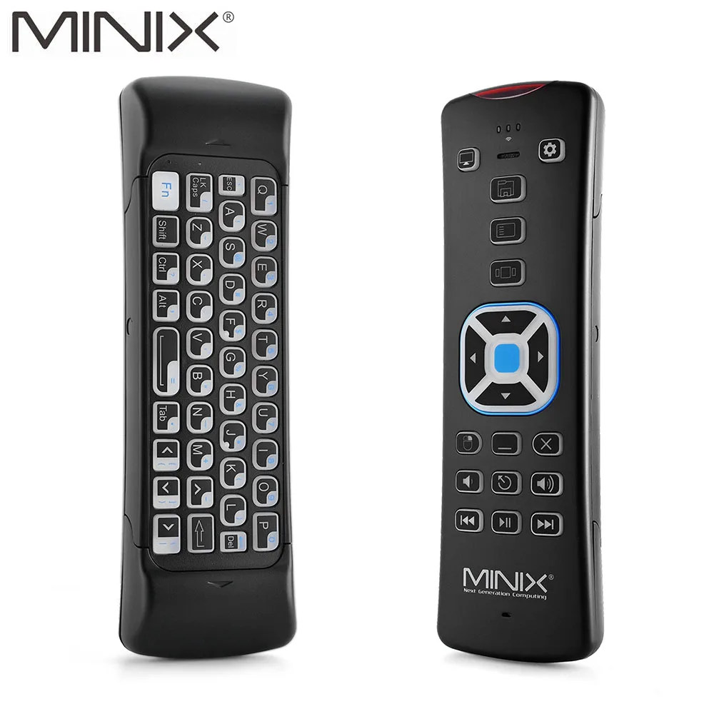 MINIX NEO W2 2,4 ГГц мини беспроводная клавиатура Windows с подсветкой, воздушный пульт дистанционного управления, предназначенный исключительно для Windows 10 OS MINI PC