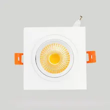 Светодиодный светильник 5 Вт 7 Вт 12 Вт AC110V 220 V квадратный белый светодиодный потолочный светильник для Кухня/дома/Внутреннее освещение служебных помещений+ светодиодный драйвер